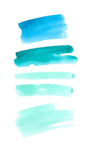 Premium Vector Vector Set Of Colorful Watercolor Brushes