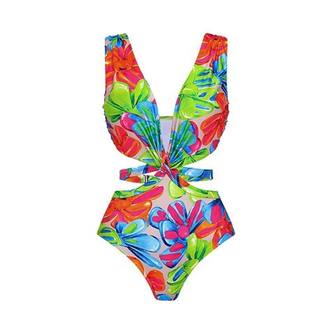 Generic New Bikini Mini Flounced Printed Split Swimsuit Suit Female Walmart