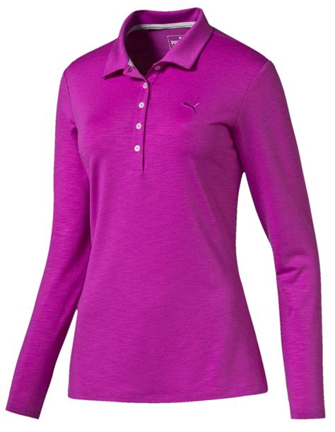 Puma Golf Ladies Long Sleeve Polo Shirts Golfonline