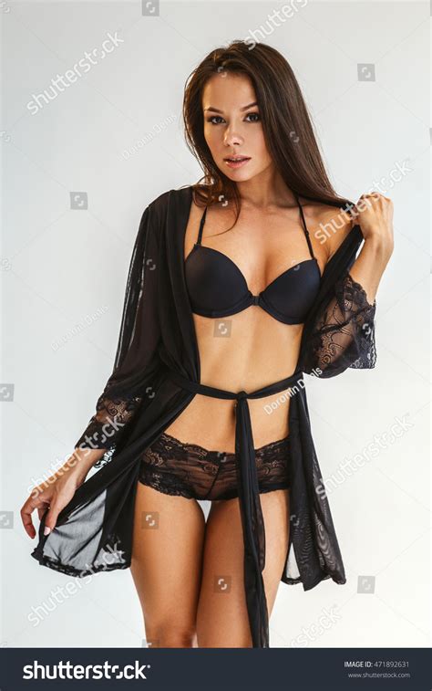 Beautiful Sexy Brunette Fitness Girl Underwear Stock Photo 471892631 Shutterstock