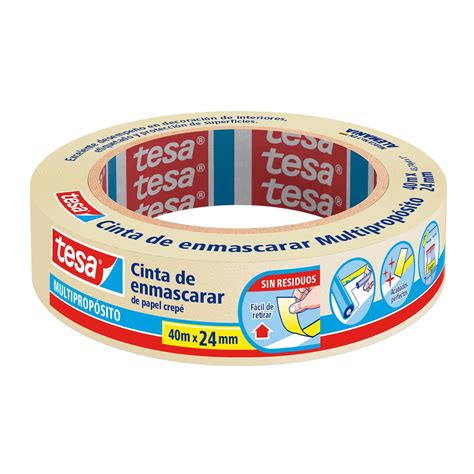 tesa pro azul  cinta de enmascarar interiores  exteriores