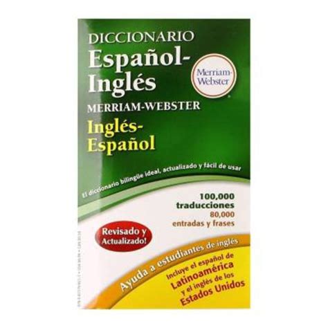 diccionario espanol ingles merriamwebster spanish edition walmart