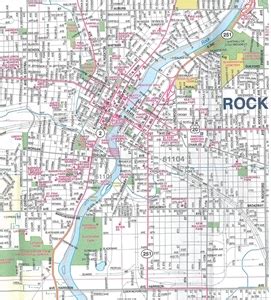 Themapstore Rockfordrockford Illinois City Street