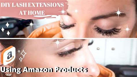 Diy Lash Extensions At Home Using Amazon Products Youtube