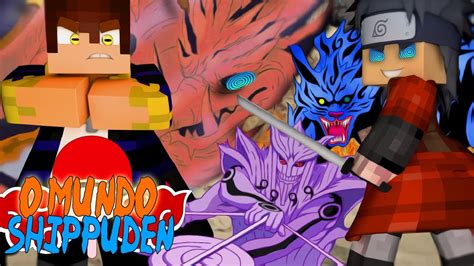 Minecraft O Mundo Shippuden Naruto Shippuden Drag O De Madeira