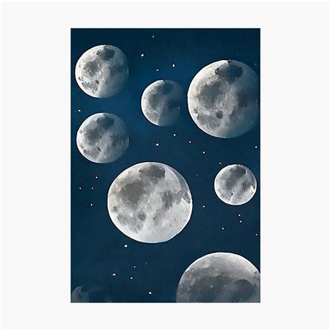 lamina fotografica impresion de la luna fases de la luna impresion