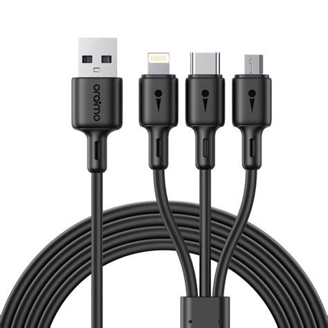 Oraimo Duraline A M Data Cable For Lightning Type C Micro Usb