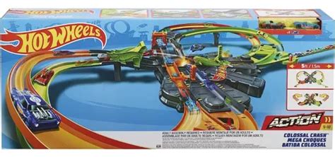Hot Wheels Mega Choques Colossal Crash Action Pista Colosal Meses sin interés