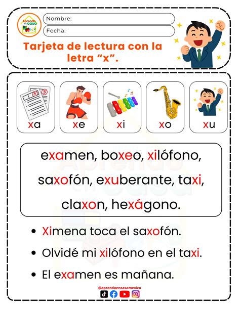 Palabras Con Xa Xe Xi Xo Xu 3