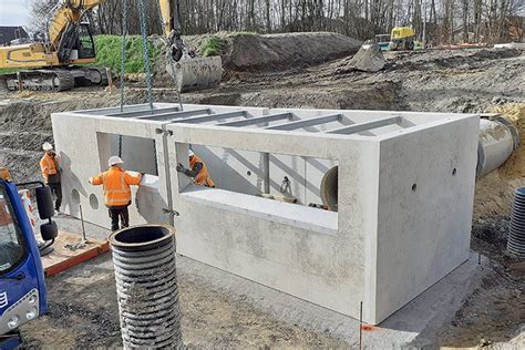 Regenüberlaufbecken als Sonderbauwerk Rosendahl FUCHS Baufirmen