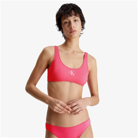 Calvin Klein Kadın Pembe Bikini Üstü KADIN Mayo Bikini SuperStep