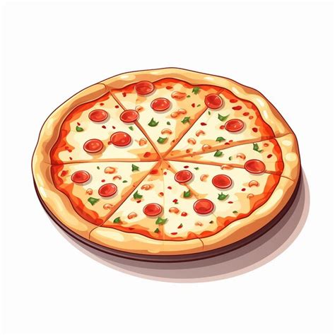 Pizza Vektor Italienisches Restaurant Illustration Pizzeria Isoliertes