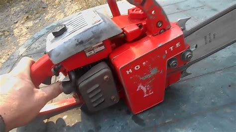 Vintage Red Homelite Xl 12 Chainsaw Test Run Youtube