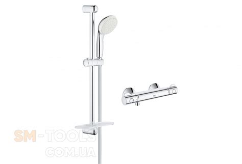 Смеситель для душа с термостатом Grohe Grohtherm 800 с душевой лейкой ...