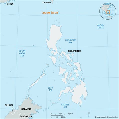 Luzon Strait Philippines Taiwan Islands And Map Britannica