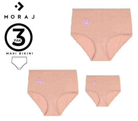 Figi MAXI BIKINI MORAJ r L 3 pak BDM 331 beż 14315607963 Allegro pl