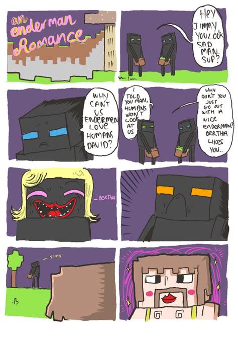 Funny Minecraft Enderman Comics