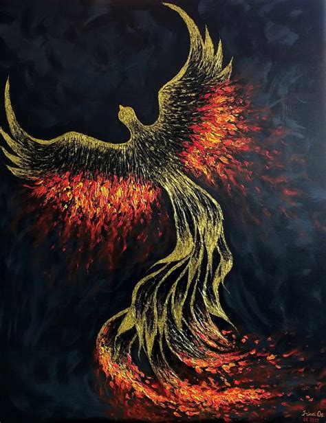 Phoenix Painting by Irina Os | Saatchi Art