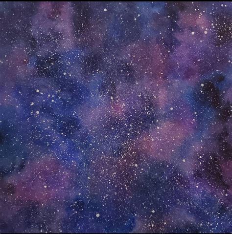 Watercolor nebula! : r/Watercolor