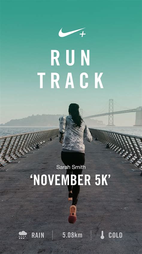 Portfolio Nike Run Track Sports Graphic Design Nike Poster