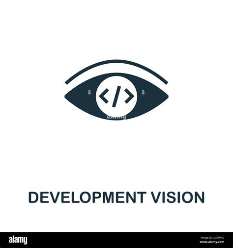 Development Vision Icon Simple Creative Element Filled Monochrome