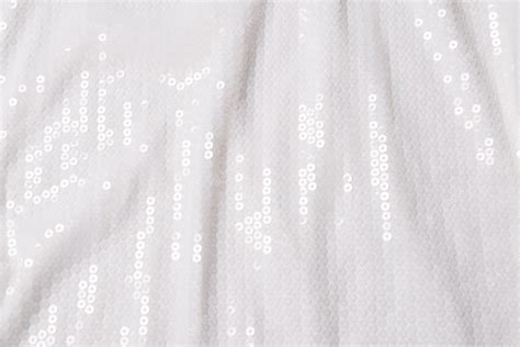 Premium Photo White Sequin Background White Shiny Sequin Fabric Top