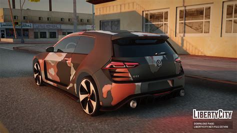 Завантажити Volkswagen Golf Design Vision Gti для Gta San Andreas