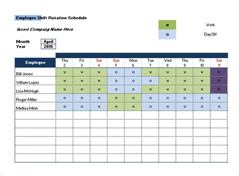 Shift Schedule Template - 20+ Free Sample, Example Format Download!