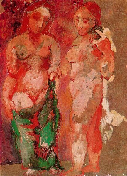 Nude Woman Naked Face And Nude Woman Profile 1906 Pablo Picasso WikiArt Org