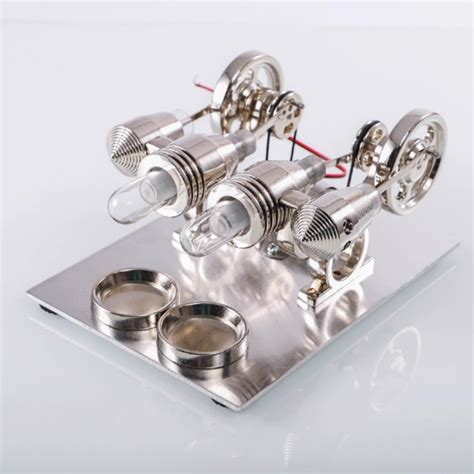 Hot Air Stirling Engine Model Mini Stirling Engine Toy Electricity