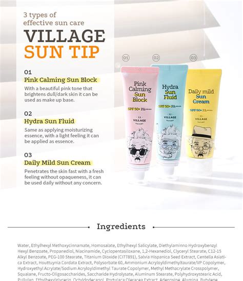 VILLAGE 11 FACTORY Daily Mild Sun Cream | YesStyle