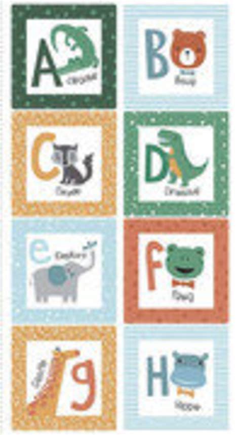 Alphabet Zoo Panel Featuring Alphabet Zoo By Dani Mogstad For Riley