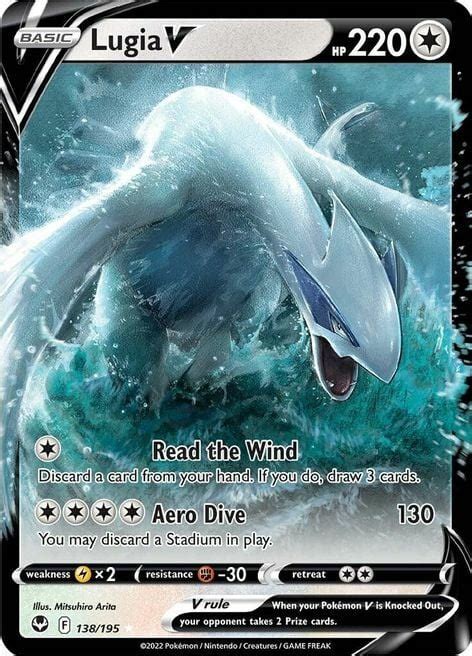 Lugia V Read The Wind Aero Dive Silver Tempest Pok Mon Cardtrader