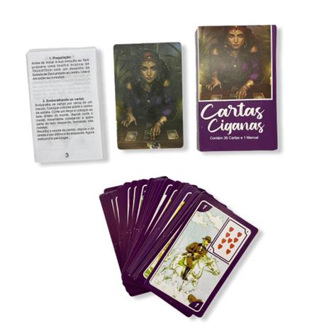 Baralho Tarot Cartas Ciganas Roxo Deck 36 Cartas Oráculo Submarino