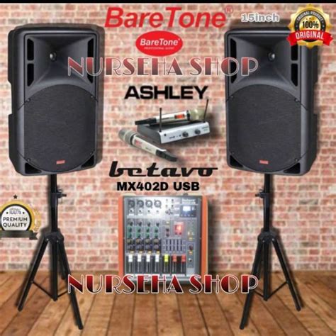 Jual Paket Sound System Monitor Paket Sound System Outdoor BARETONE 15