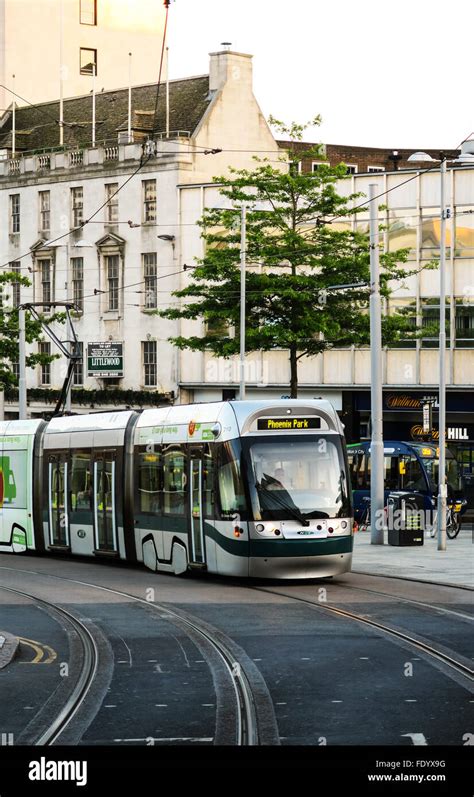 Tram In Nottingham City Centre Hi Res Stock Photography And Images Alamy