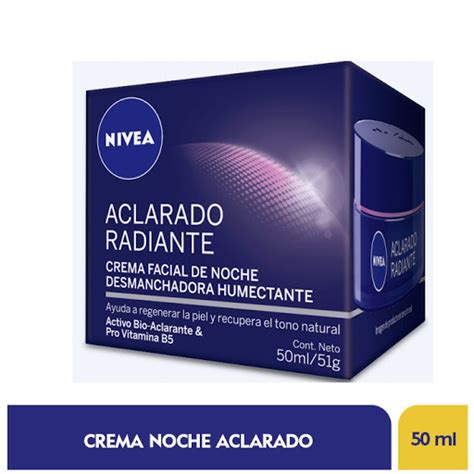 Crema Nivea Facial Aclarado Radiante Noche Humectante X50ml