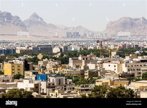 Aerial View Of Isfahan Iran Stock Photo Alamy