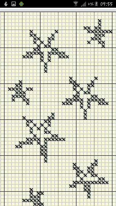 Узор звезда схема