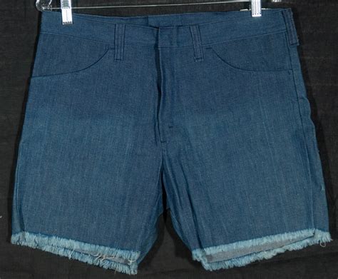 70s Cut Off Sailor Jeans Shorts Vintage Nwt Navy Cutoffs Sanforized Denim Fringe Hem Men S Size