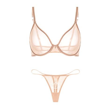 Varsbaby Sexy See Through Bras Bralette Adult Bra And Thongs Lingerie Set For Women Walmart