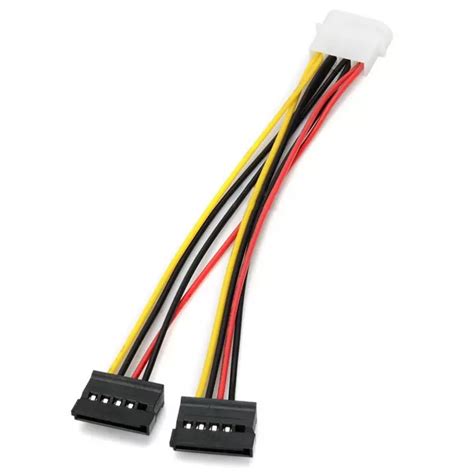 Кабель питания Molex to SATA - переходник питания молекс АТА - 2 САТА 4 ...