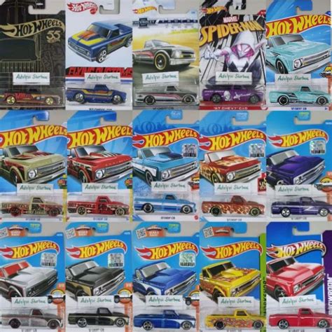 MARVEL HOT WHEELS Hotwheels 風火輪 67 雪佛蘭 C10 工廠密封短卡硬件車間火焰陳列室熱車 蝦皮購物