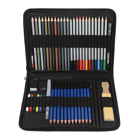 Qiilu Ensemble De Dessin Kit De Crayons Dessin Peinture