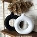 Set Of Circular Hollow Ceramic Vase Donut Modern Vase Etsy