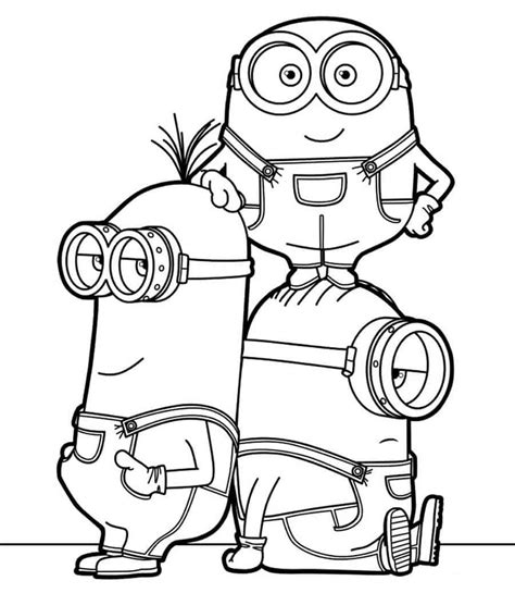 Desenho Para Colorir Minions 3 - Desenhos dos Minions para colorir - Desenhos Imprimir