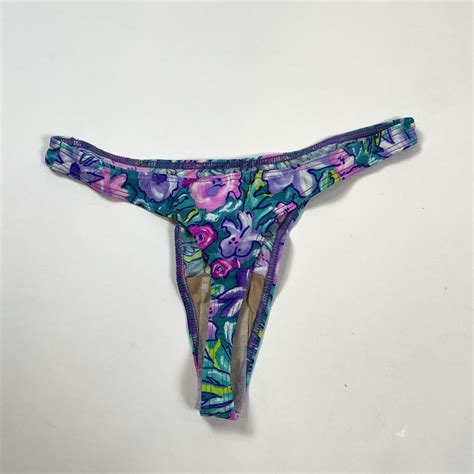Vintage Deadstock Carabella High Cut Thong Bikini Depop