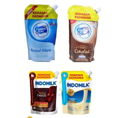 Jual Susu Kental Manis Frisian Flag Kemasan Pouch G Dan Indomilk