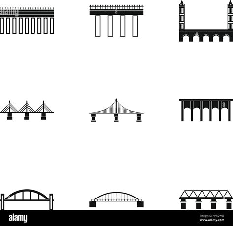 Types Of Bridges Illustration Hi Res Stock Photography And Images Alamy