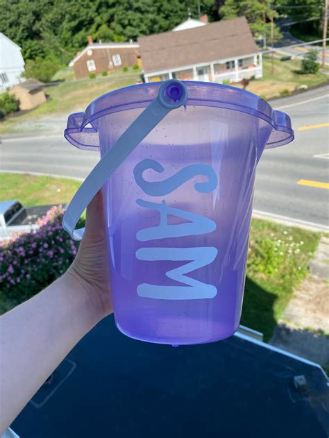 Custom Beach Pail Pail With Name Custom Beach Gear | Etsy